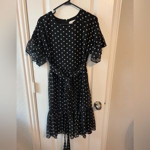 Rachel Parcell black polka dot dress